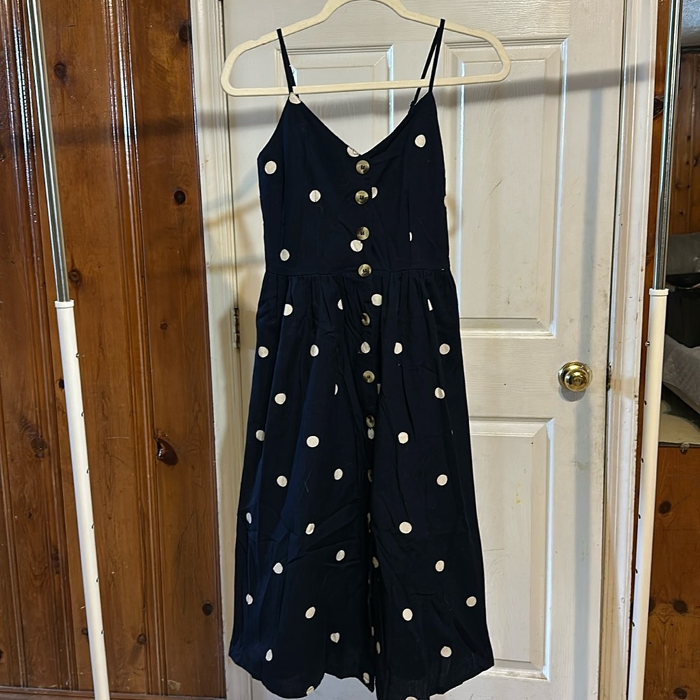 Polka dot midi dress